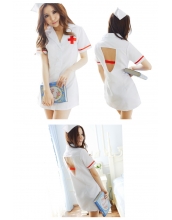 看護婦 ナース 制服 コスチューム コスプレ ハロウィン 仮装 衣装 2点セット Lサイズ bwn1084-4