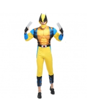 ハロウィン仮装 コスチューム コスプレ X-Men ウルヴァリン 2点セット ジャンプスーツ+フードマスク hw0016-15
