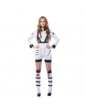 ハロウィン仮装 宇宙飛行士 コスプレ Mサイズ 2点セット ジャンプスーツ+シートベルト hw0036-13