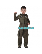 ハロウィン仮装 空軍 パイロット コスプレ 子供用 Lサイズ ジャンプスーツ hw0036-18
