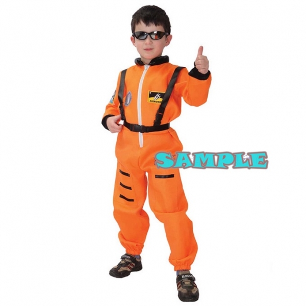 ハロウィン仮装 宇宙飛行士 コスプレ 子供用 XLサイズ 2点セット ジャンプスーツ+シートベルト hw0036-3