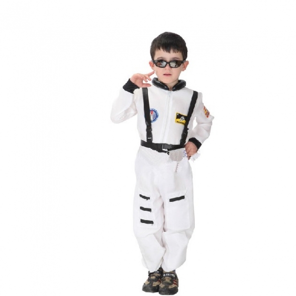 ハロウィン仮装 宇宙飛行士 コスプレ 子供用 XLサイズ 2点セット ジャンプスーツ+シートベルト hw0036-7