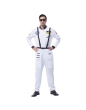 ハロウィン仮装 宇宙飛行士 コスプレ Lサイズ 2点セット ジャンプスーツ+シートベルト hw0036-8