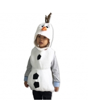 ハロウィン衣装 コスプレ 2-3歳児 コスチューム スノーベイビー 2点セット 帽子+ベスト qx10008-4