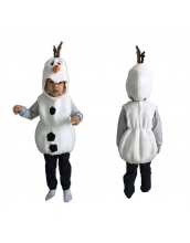 ハロウィン衣装 コスプレ 6-9歳児 コスチューム スノーベイビー 2点セット 帽子+ベスト qx10008-6