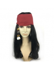 パイレーツ・オブ・カリビアン パーティウィッグ 海賊 ウィッグ+頭巾 2点セット qx10108-9
