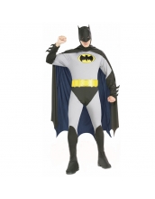 バットマン コスチューム ジャンプスーツ+フードマスク付きマント+ベルト 3点セット qx10046-1