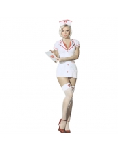 コスチューム 女医者 ドクター 帽子+ドレス+病室巡回記録カード 3点セット qx10069-2