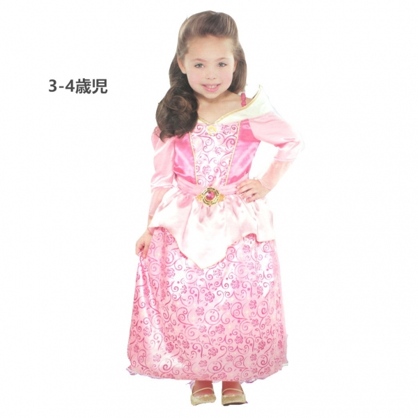 眠れる森の美女 コスチューム ドレス いばら姫 3-4歳児 qx10070-8