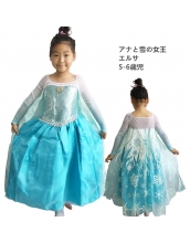エルサ アナと雪の女王 コスチューム ドレス 5-6歳児 qx10123-13
